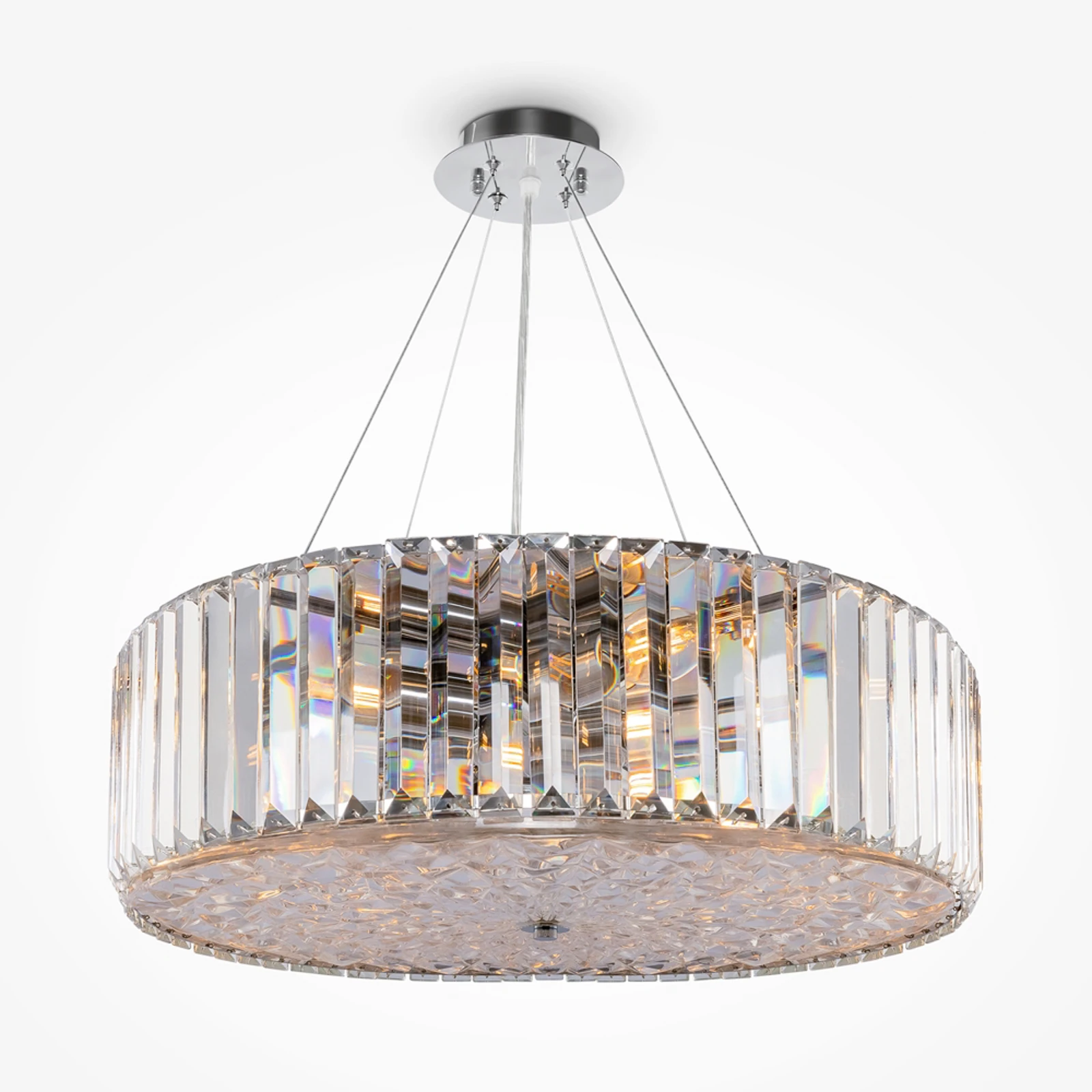 Maytoni Recinto piekaramais gaismeklis, Ø 53 cm, stikls, 8 x E27