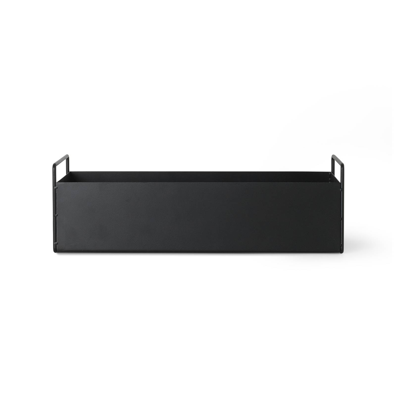 ferm LIVING Plant Box Small, schwarz, 45 x 16 x 14 cm, Stahl