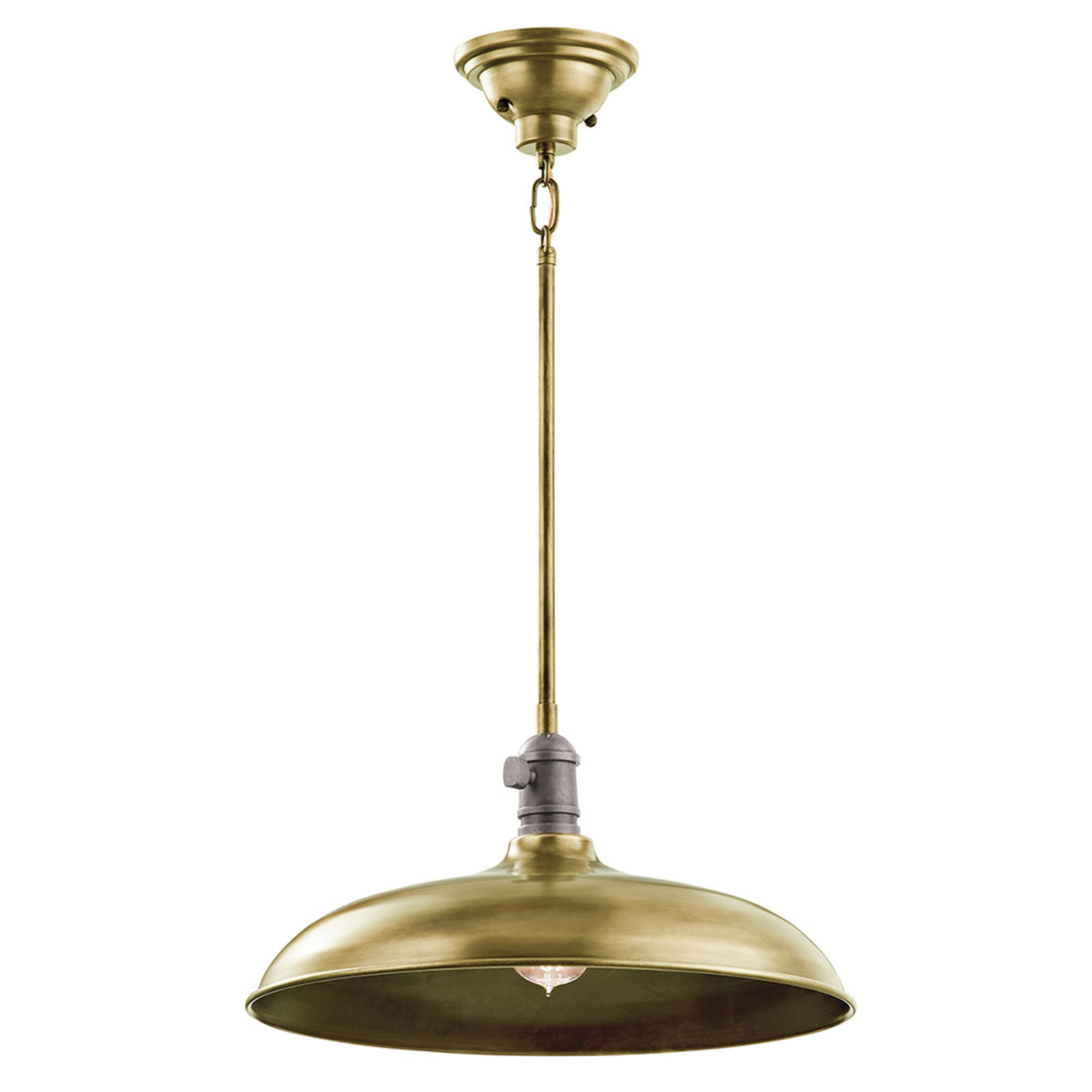 Cobson hængelampe, Ø 40,7 cm, messing