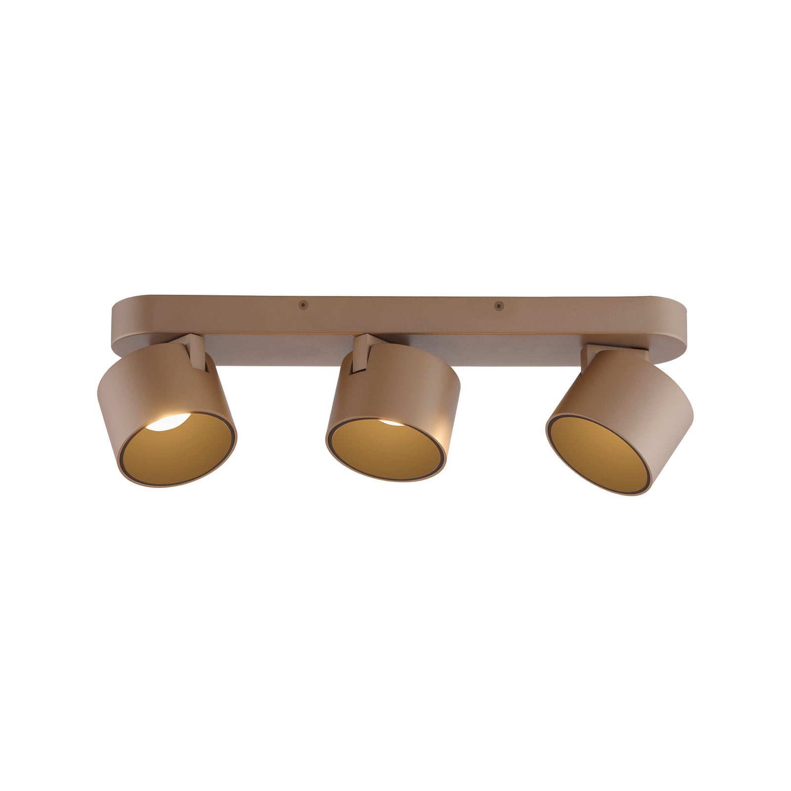 Cup LED-Deckenspot, bronzefarben 56cm, Metall, 3-flg. - PURE Cup LED-Deckenspot, bronzefarben 56cm, Metall, 3-flg. - PURE