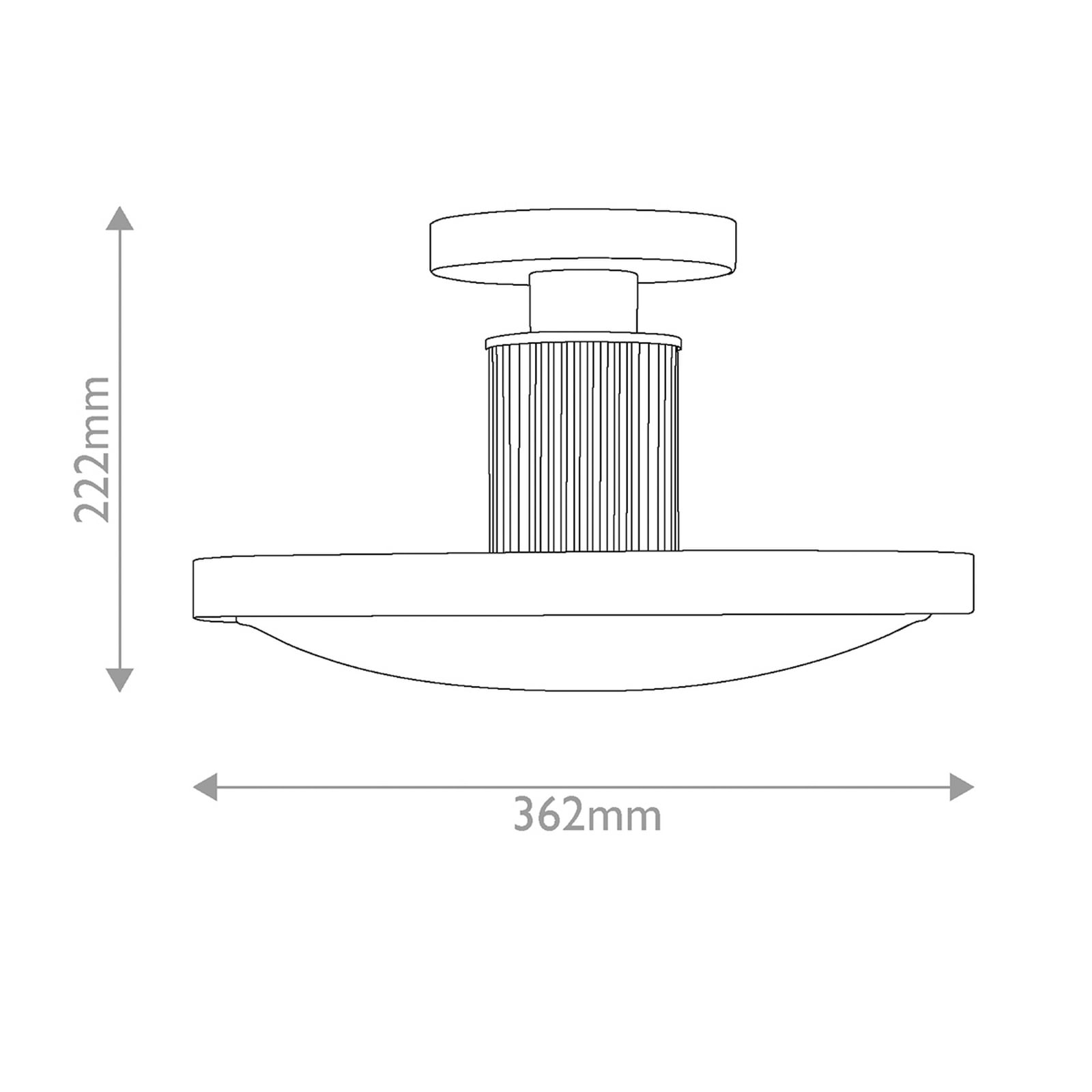LED-Deckenleuchte Kieran, schwarz, Ø 36 cm, Metall/Glas, CCT LED-Deckenleuchte Kieran, schwarz, Ø 36 cm, Metall/Glas, CCT
