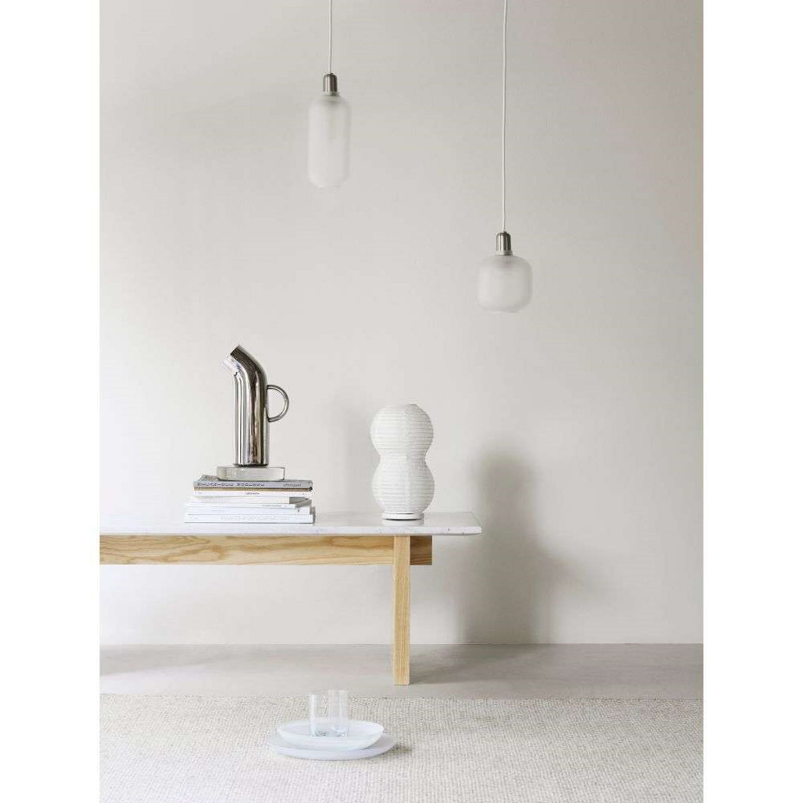 Amp Pendel Large Matt/White Normann Copenhagen - Stue - Glas