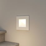 Arcchio recessed wall light Zamo, G9, white, 12cm, metal, IP65