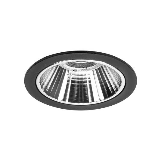 BRUMBERG Apollo Mini, faceted, round, 4,000 K, black | Lights.co.uk