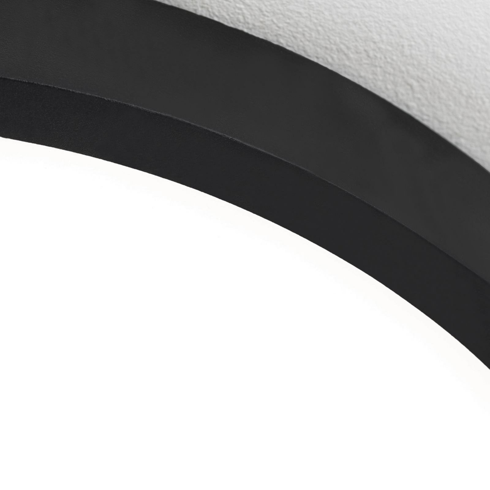 LED ceiling lamp Disc, black Ø 24 cm, CCT metal/plastic LED ceiling lamp Disc, black Ø 24 cm, CCT metal/plastic