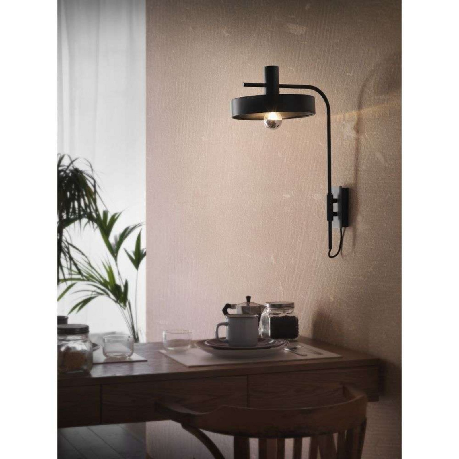 Aloa Aplique de Pared Matt Black - Aromas del Campo