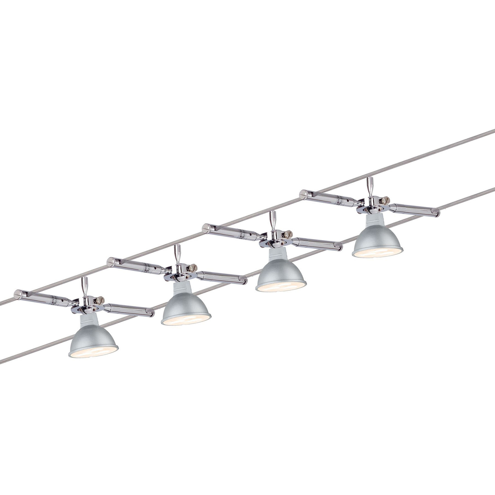 Paulmann TogoLED cable lighting system transformer, for Hallway, metal, GU5.3 / MR16, 4 W, energy efficiency: A+, L: 500 cm, W: 16 cm