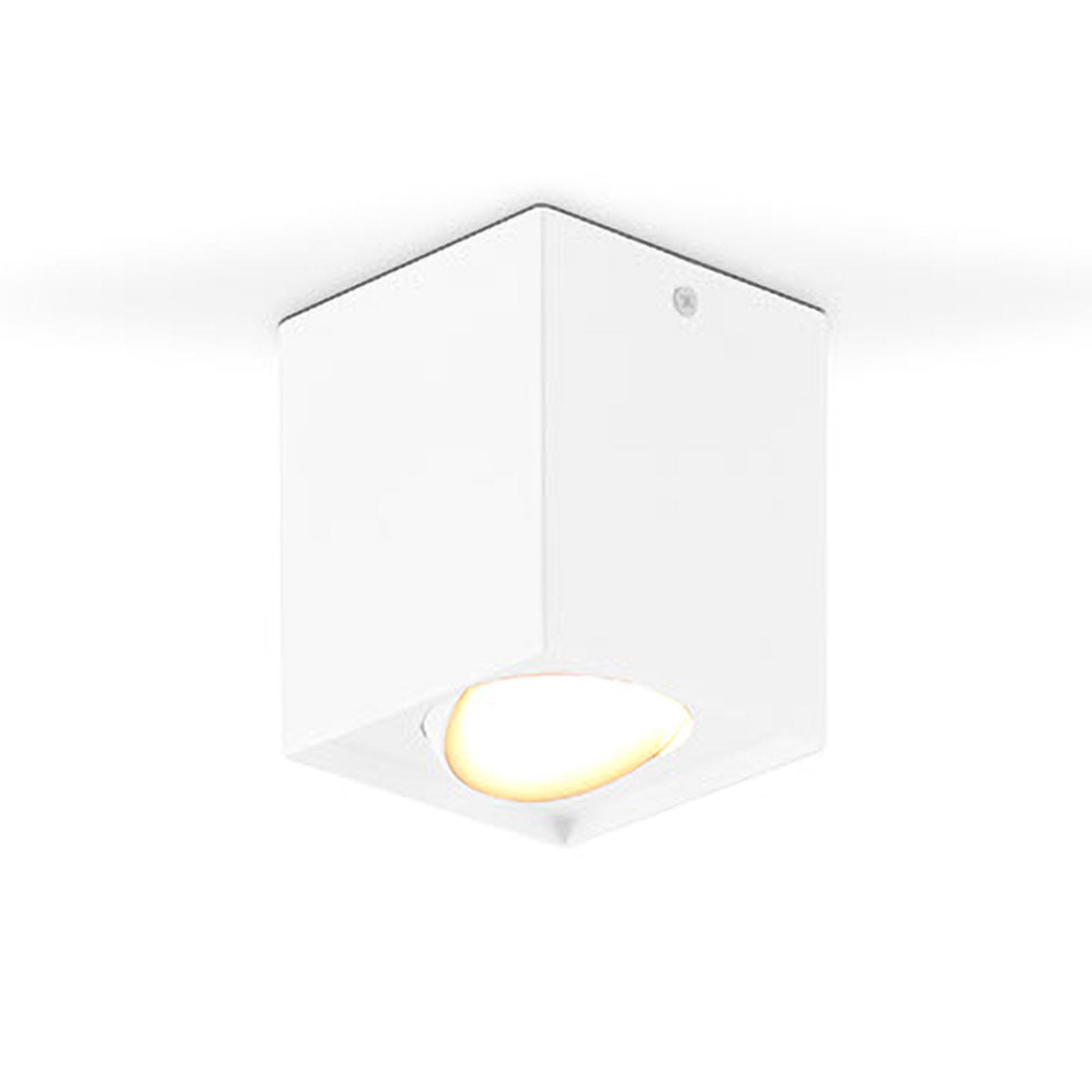 EVN Kardanus LED-loftlampe, 9x9cm, hvid