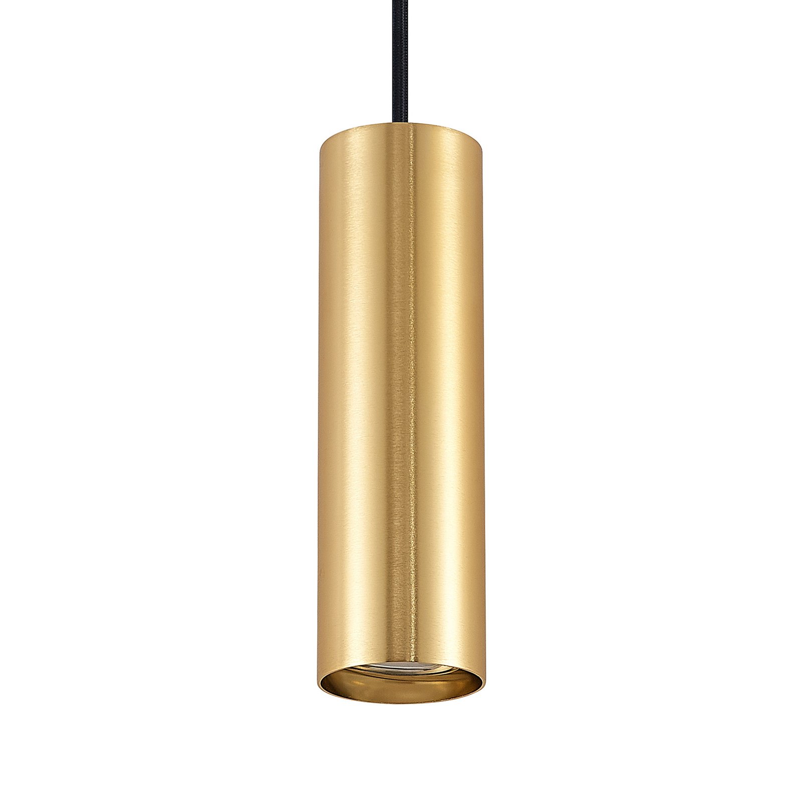 Lindby hanging light Linaro, 20 cm, gold, 1-phase, Ø 6 cm