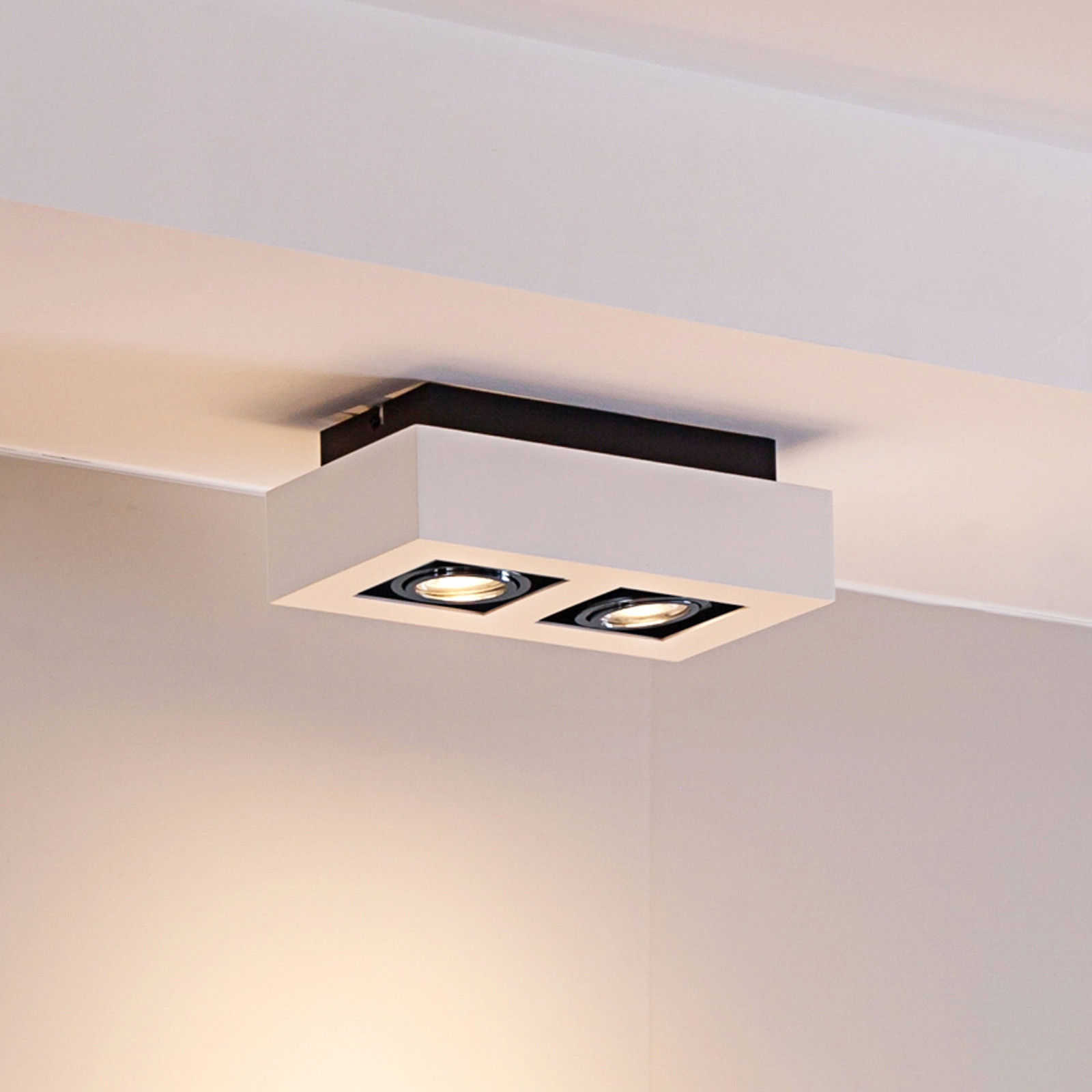Spot Arcchio Vince 25 cm 2 becuri alb/cromo GU10 - Hol - modern - Aluminiu