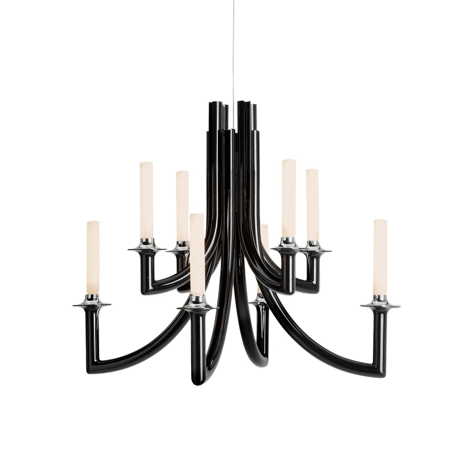 Kartell Khan chandelier, Ø 77 cm black