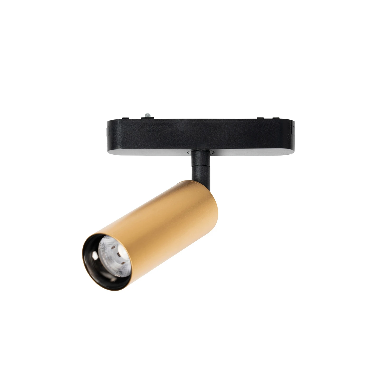 Lindby LED-es reflektor 48 V Lumaro, arany, Ø 4 cm, alumínium, fényerőszabályozó