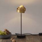 Lámpara de mesa Banderole de hierro en oro