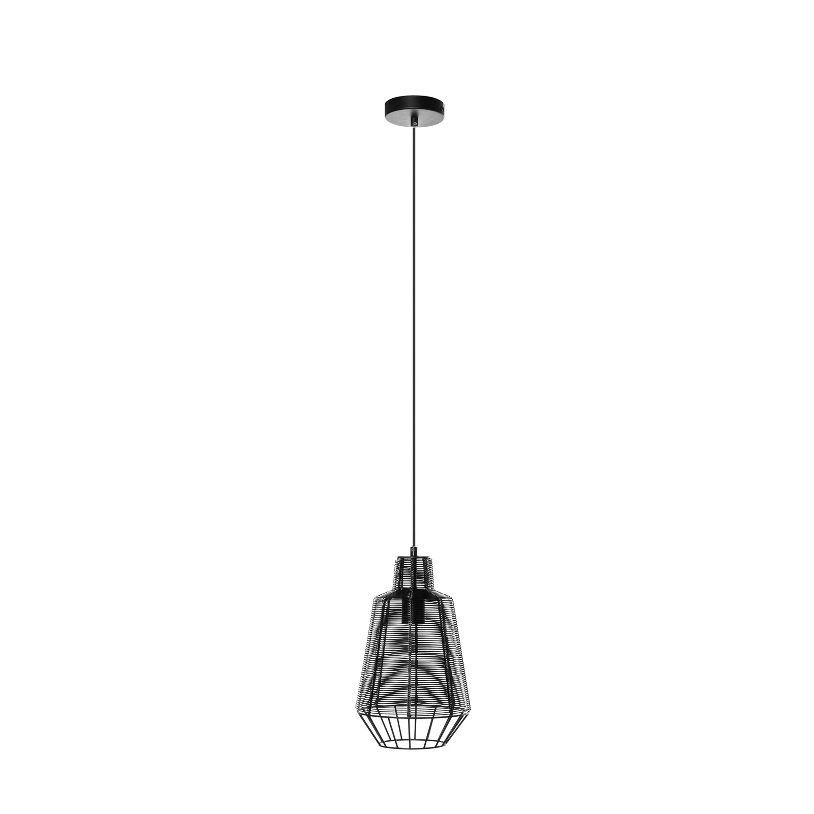 Lucande Tinko lampă suspendată, negru, 20 cm