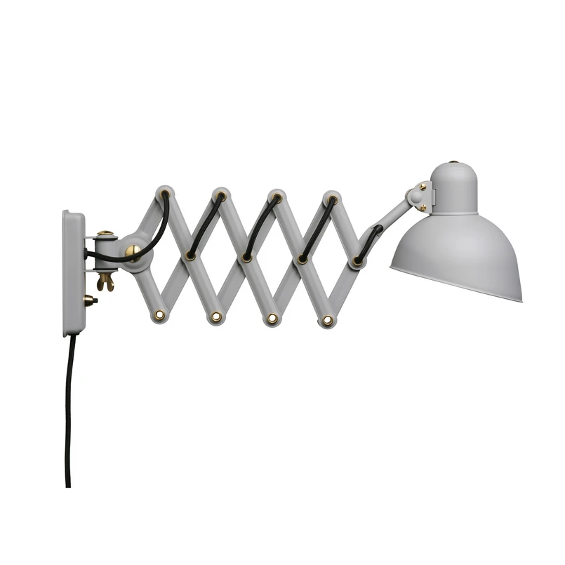 FRITZ HANSEN - Kaiser idell 6718-W wall lamp with plug, grey,