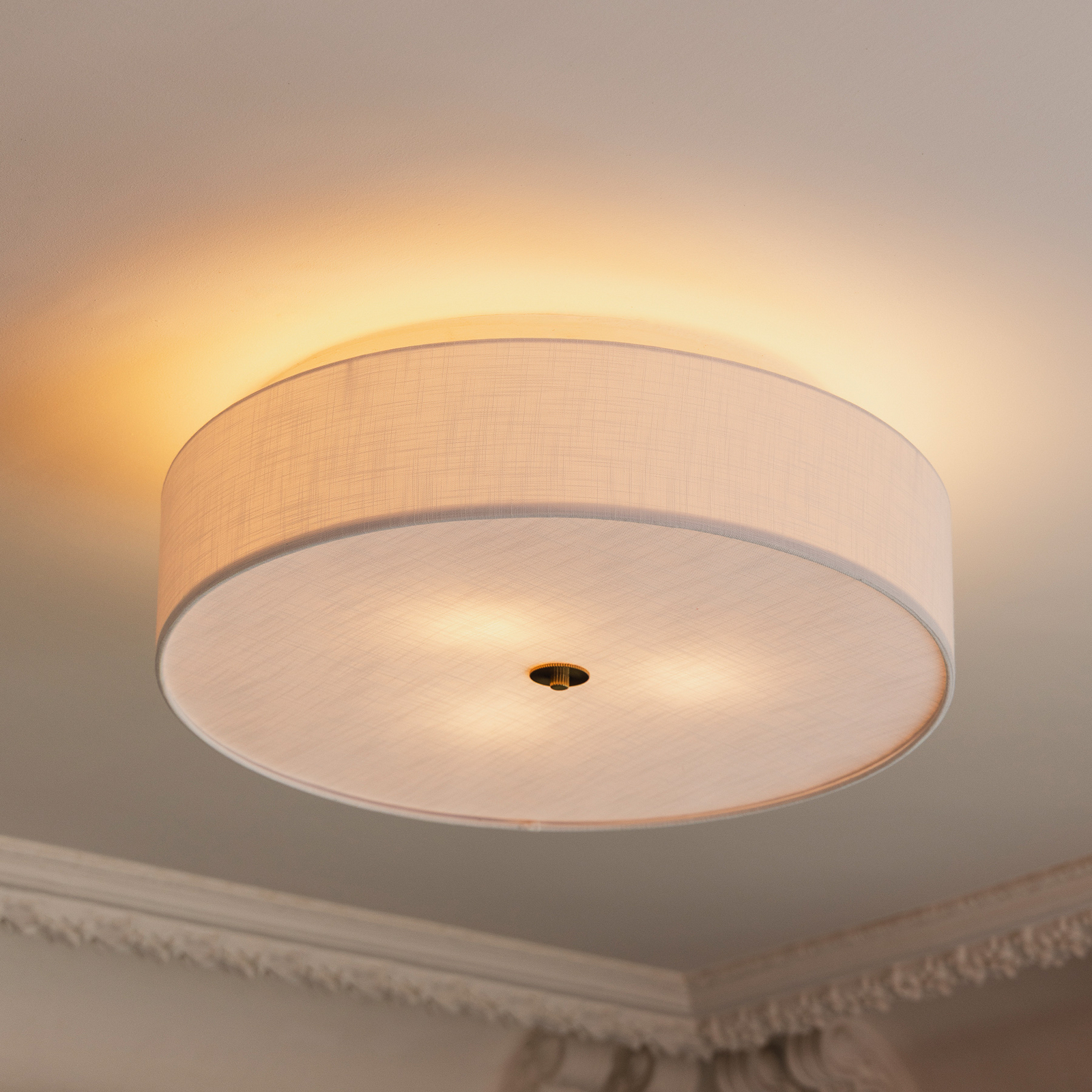 Globen Lighting Noah -kattovalaisin, halkaisija 65 cm, valkoinen