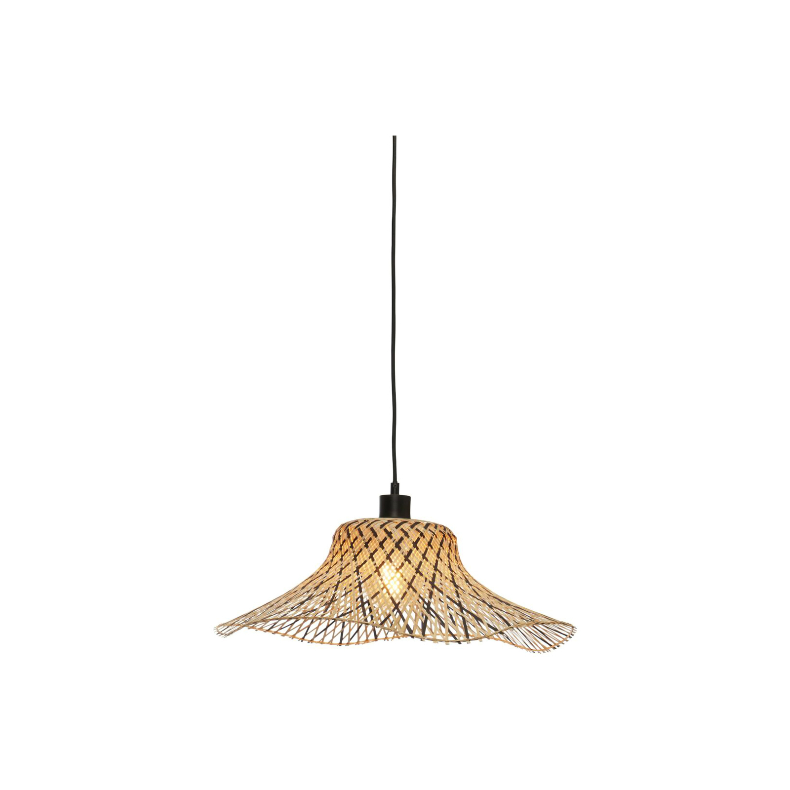GOOD & MOJO Ibiza lámpara colgante Ø 50 cm negro/natural