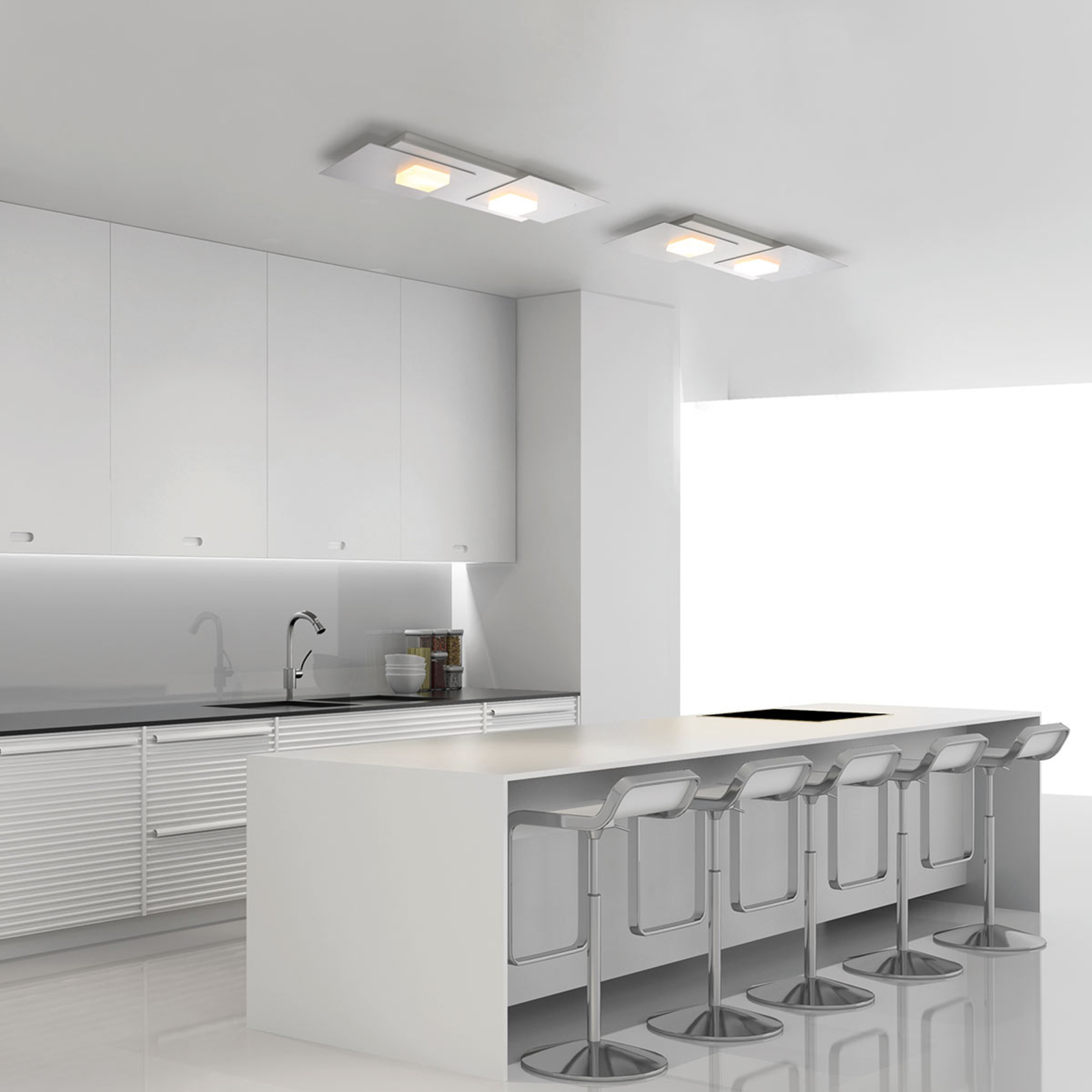 Bopp Pixel 2.0 LED-Deckenleuchte 2-flammig