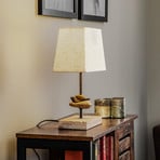 Seregon table lamp with fabric shade, height 39 cm