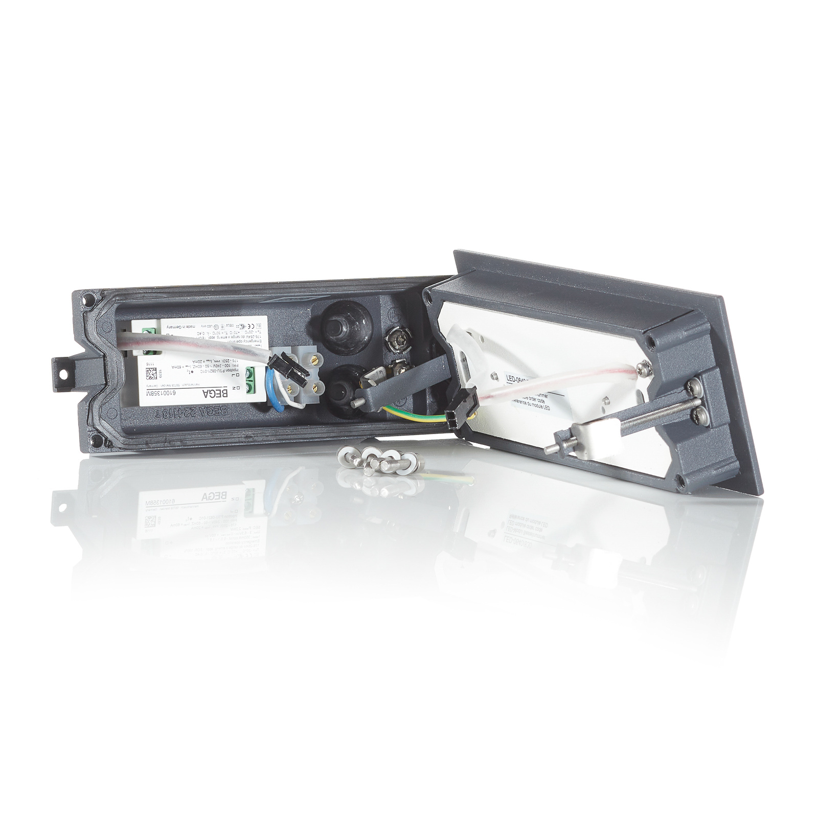 BEGA 33017 LED-Wandeinbau 3.000K grafit 17 cm