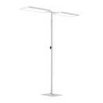 Yara.double LED floor lamp CCT, BT, PIR, white