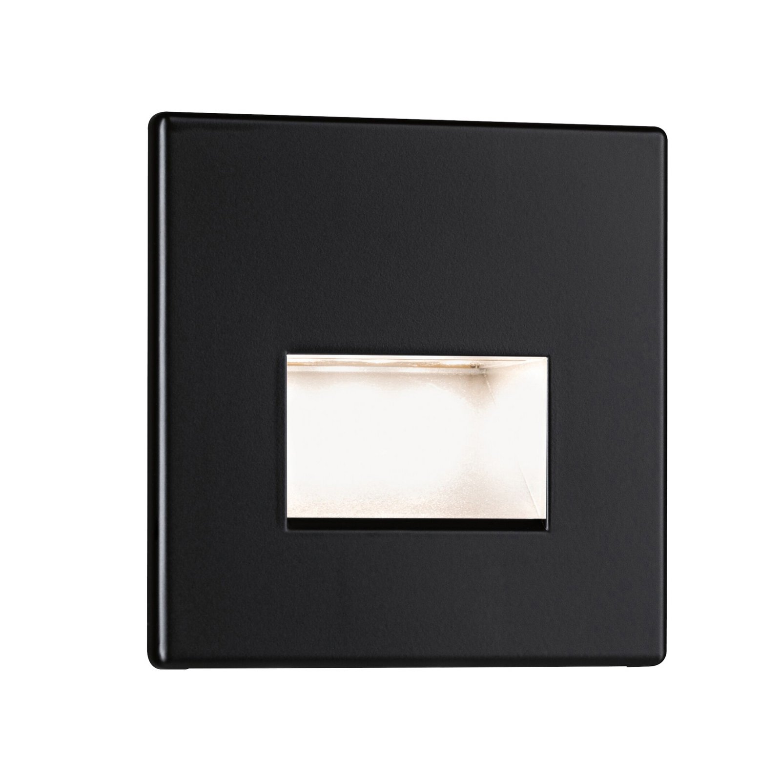 Paulmann Edge LED recessed wall light, black