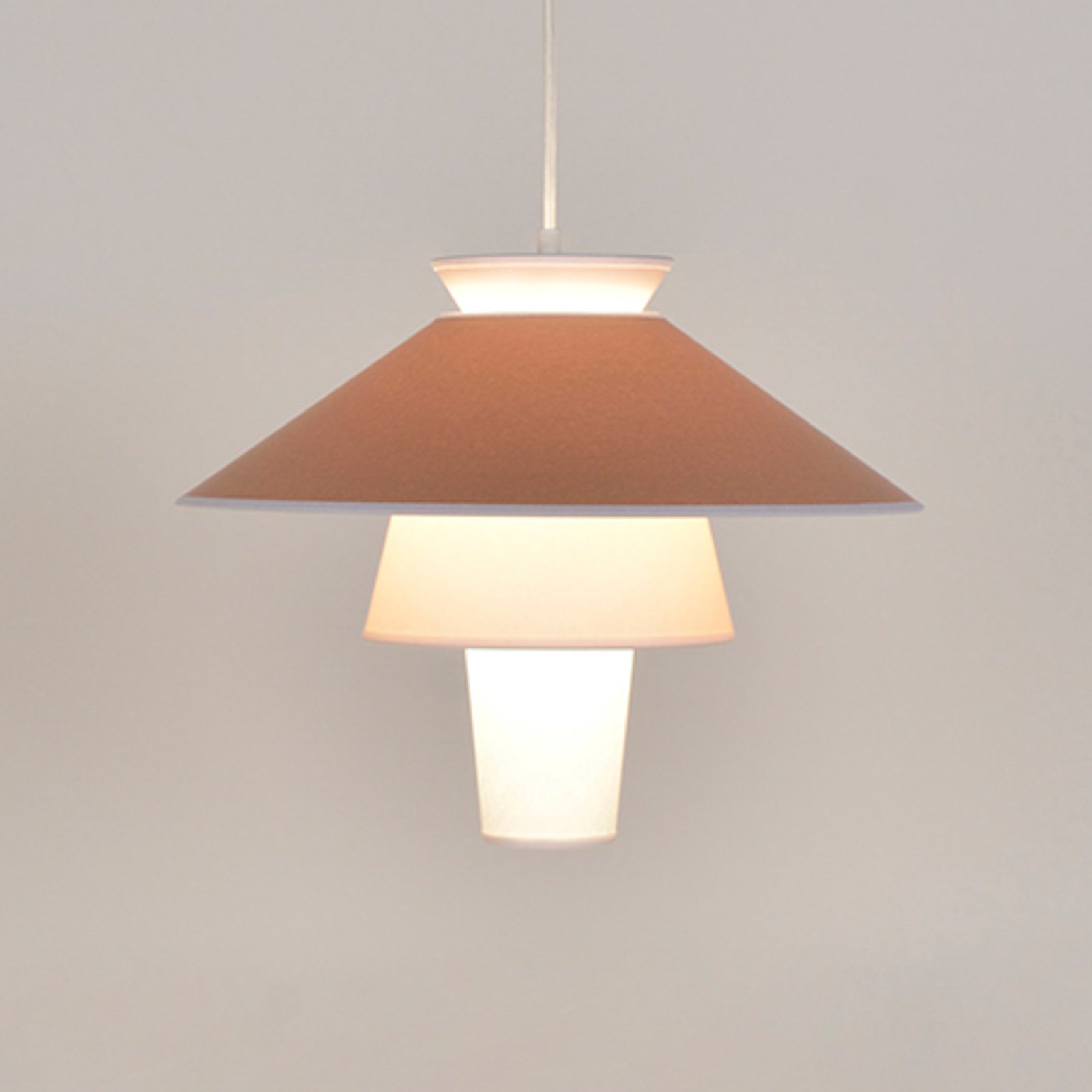 Ruche Hängeleuchte, Ø 40cm, marshmallow - MARKET SET