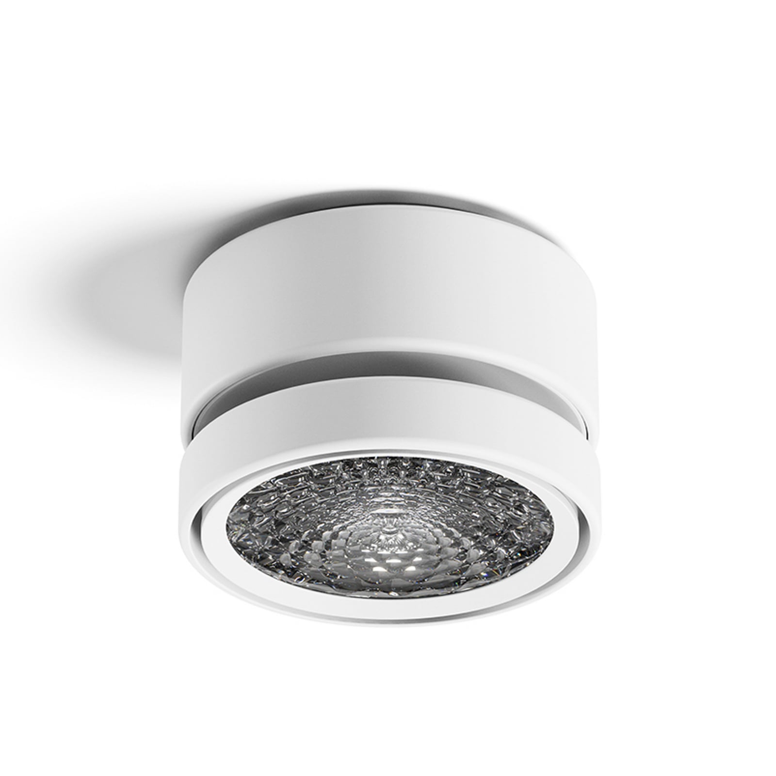 Spot pour plafond LED Nivo, blanc, 50°, orientable, à intensité variable - Sigor