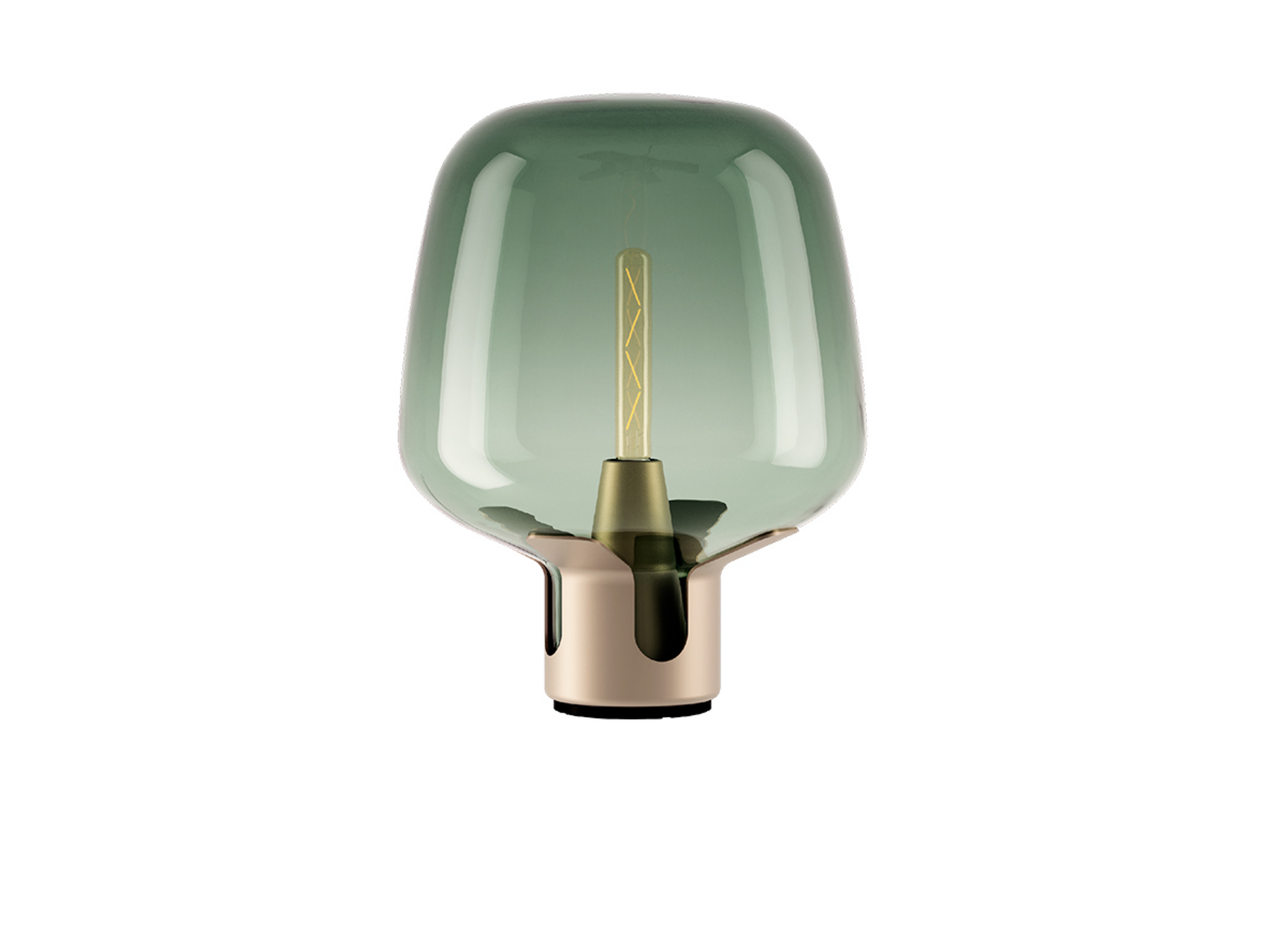 Flar Bordlampe Medium Golden/Turquise - Lodes