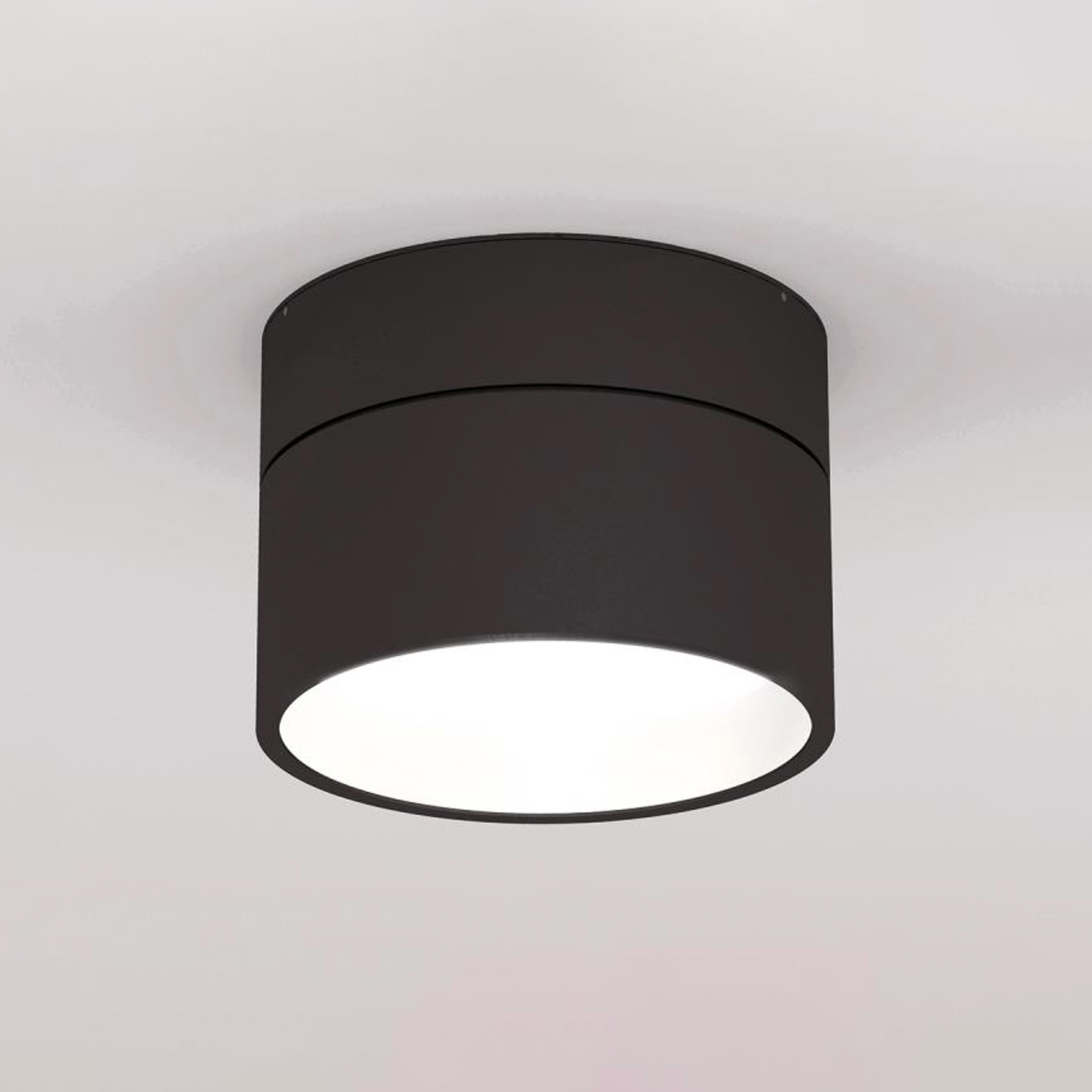 Plafonnier LED Turn on dim 2700K noir/blanc