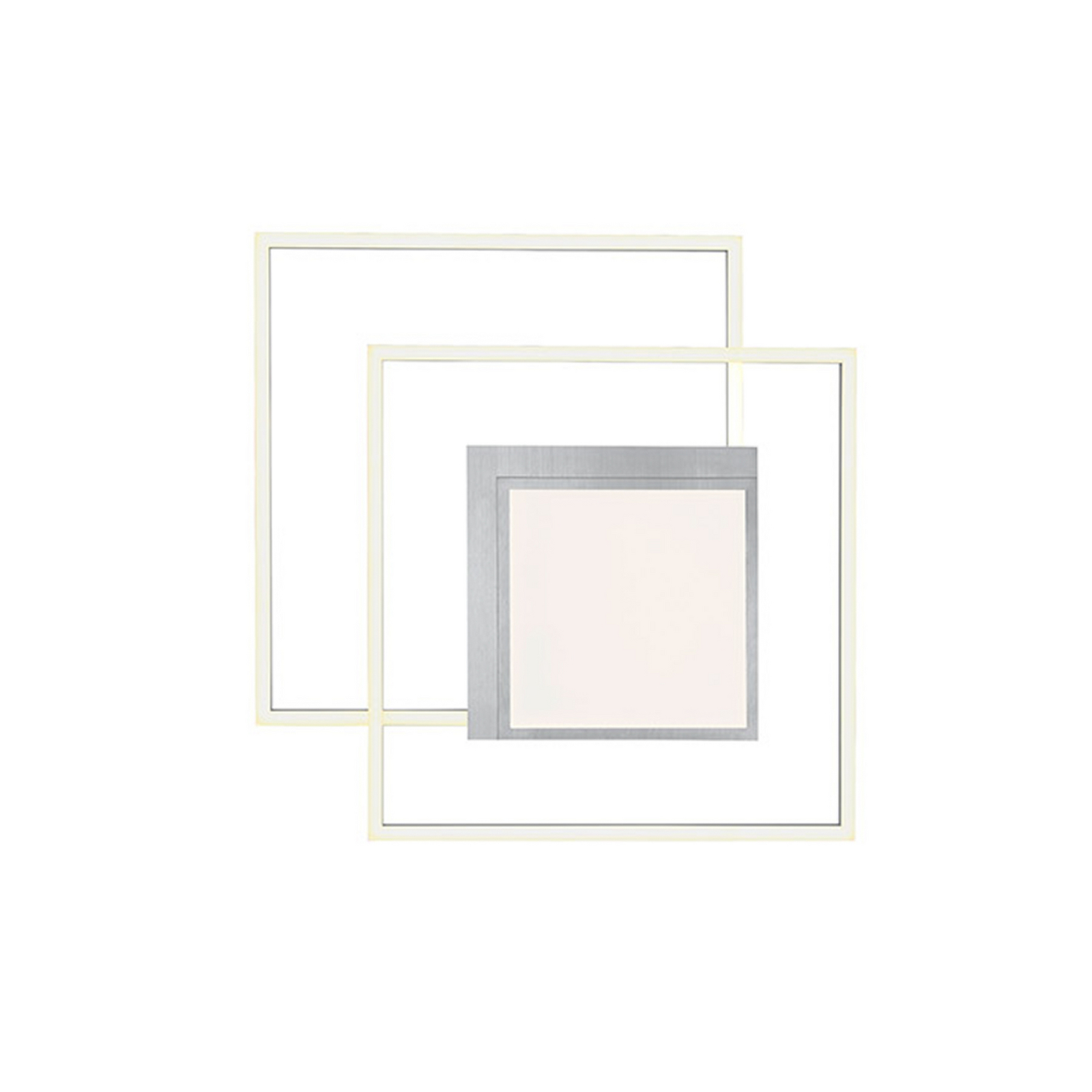 LED stropní svítidlo Karo, hliníková barva, délka 62 cm, kov, CCT LED stropní svítidlo Karo, hliníková barva, délka 62 cm, kov, CCT