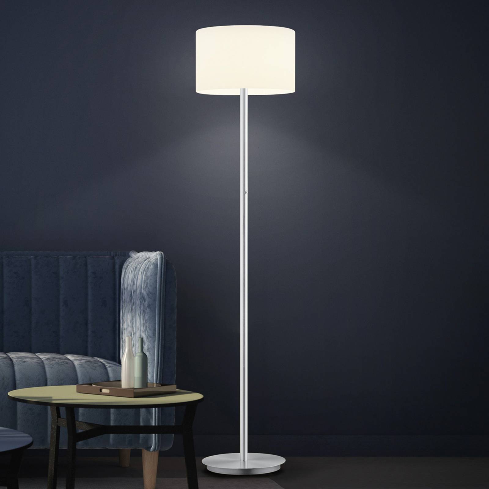 BANKAMP Grazia LED-golvlampa nickel