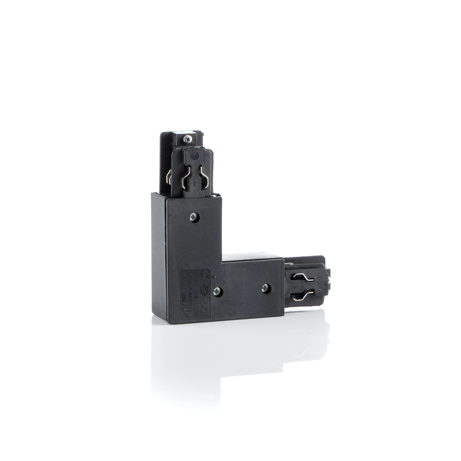 Ivela esquina 90° tierra exterior para LKM Quadro, negro