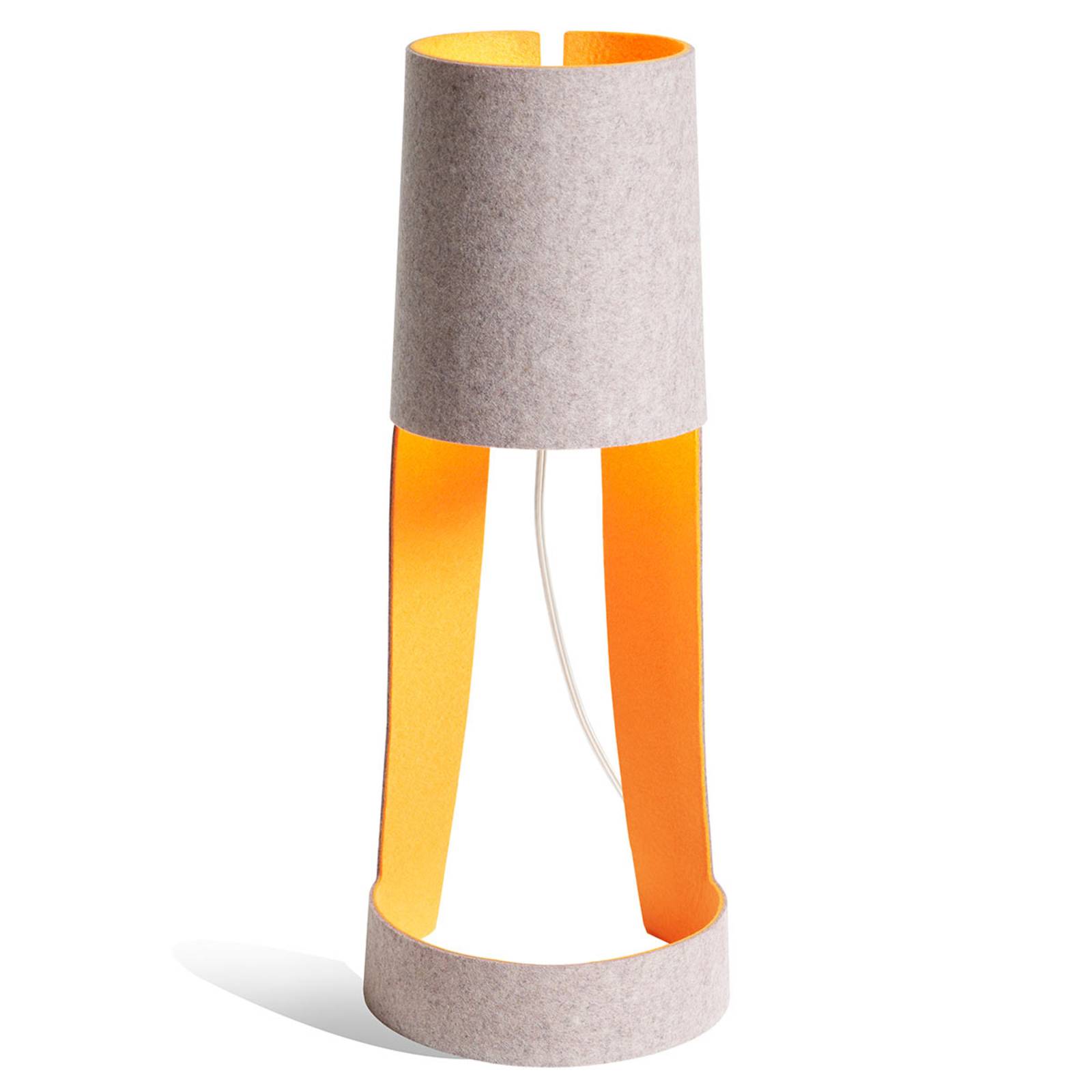 Tafellamp Mia grijs-oranje