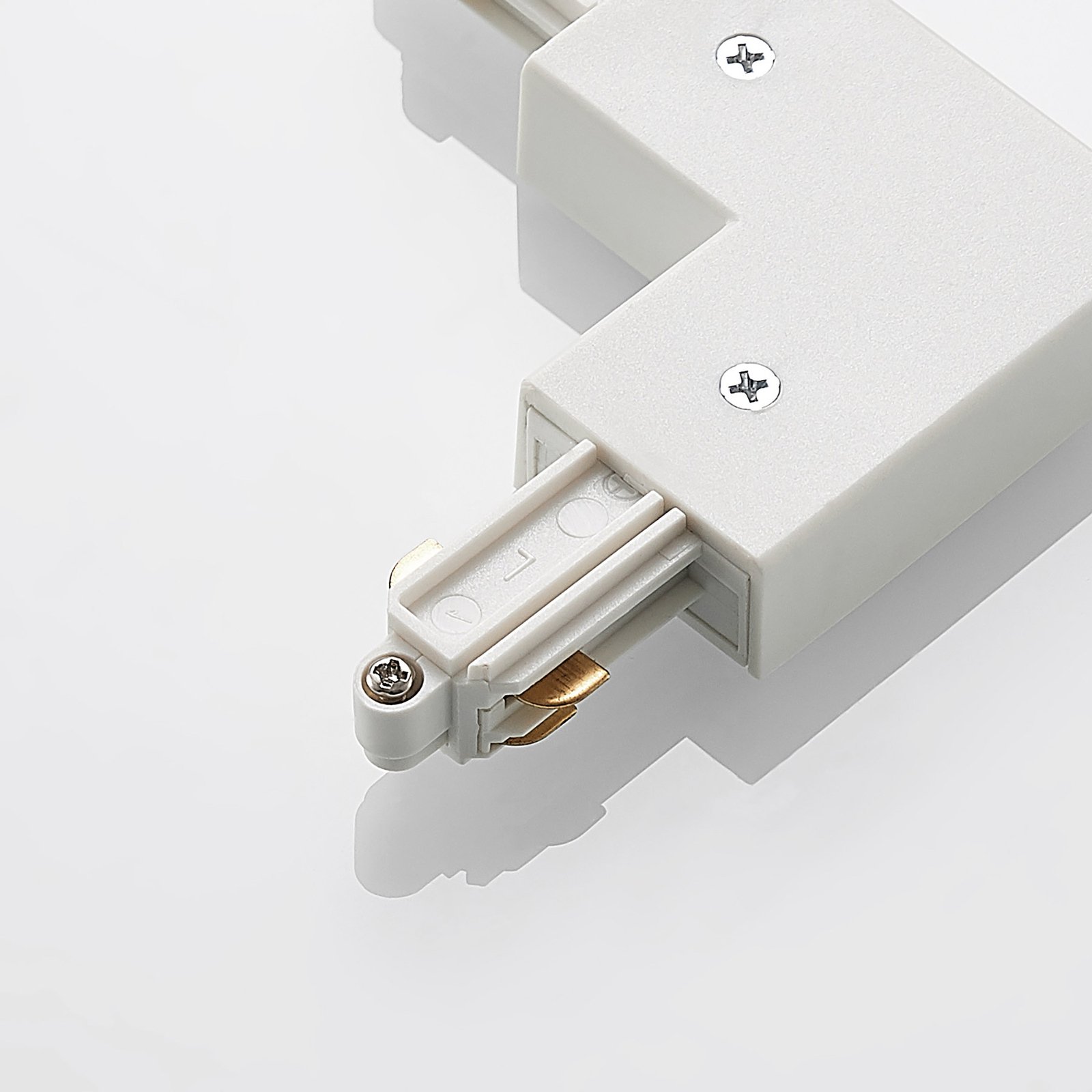 Linaro Track Hoek Connector Wit - Lindby