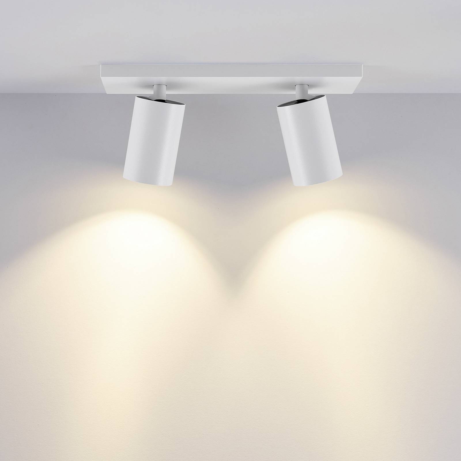 Deckenspot CAN TILT, weiß, 31 x 9 cm, 2-flammig, Metall GU10 günstig online kaufen