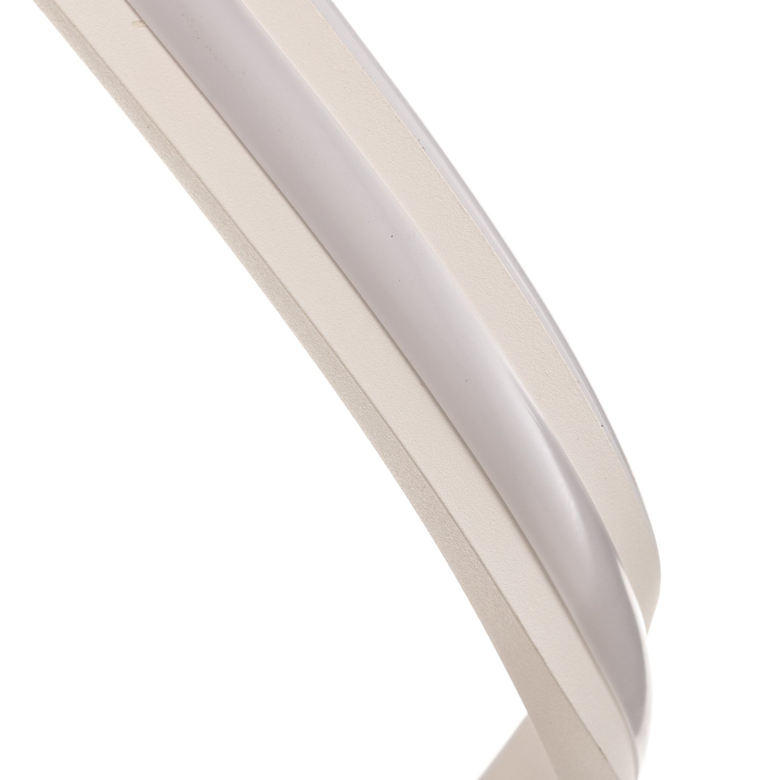 Lindby Salloa spiral floor lamp, dimmer CCT, white