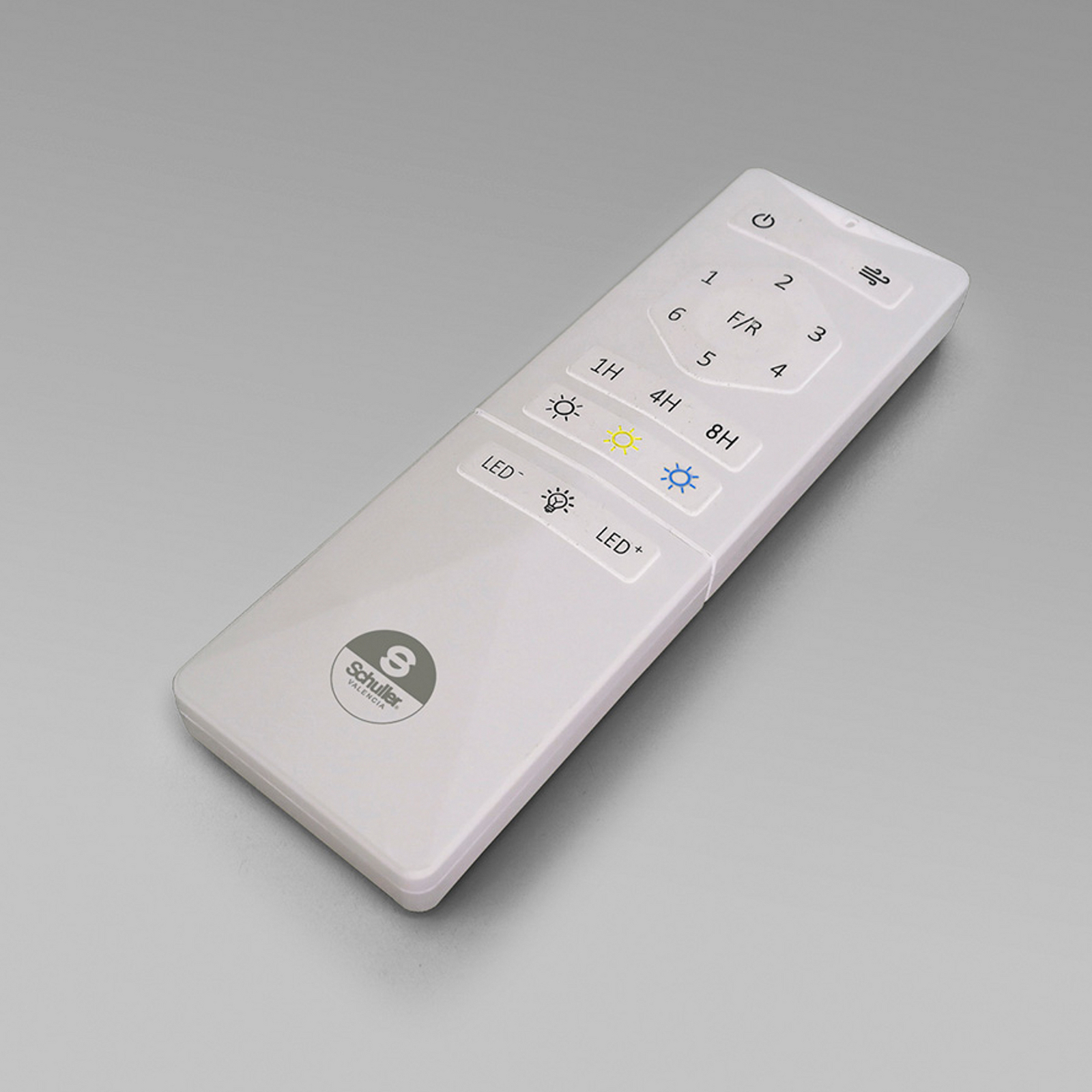 LED stropni ventilator Venturi bel/prozoren DC, Ø 106 cm tih