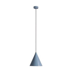 Závěsné světlo tvar, kouřově modré, kov, Ø 24 cm, kužel, E27