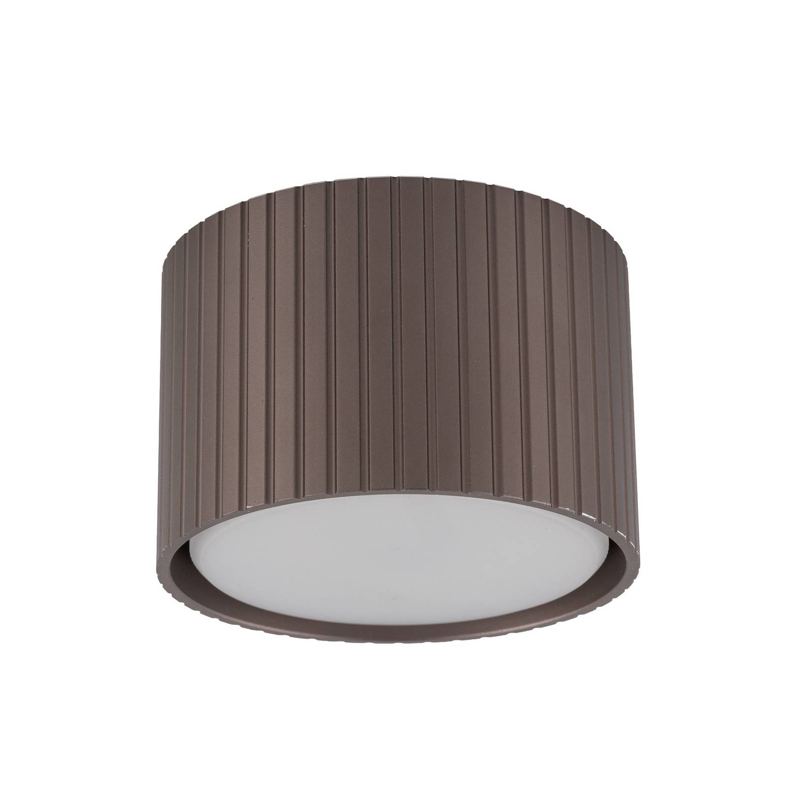 Downlight Ferro, braun, Kunststoff, 6 cm hoch, GX53