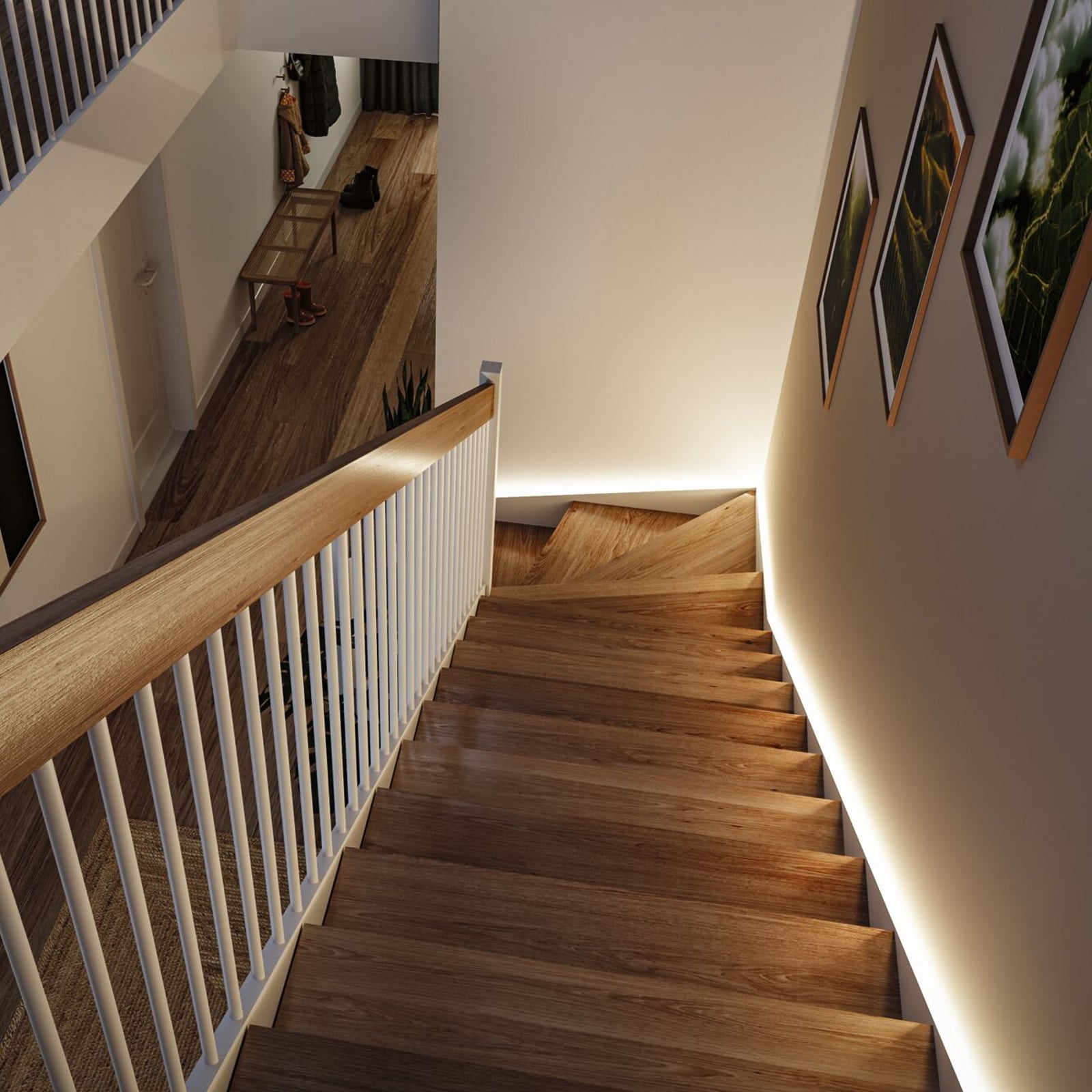 Paulmann MaxLED-stripe-sensorsett Stair 5 m, 3 000 K Paulmann MaxLED-stripe-sensorsett Stair 5 m, 3 000 K