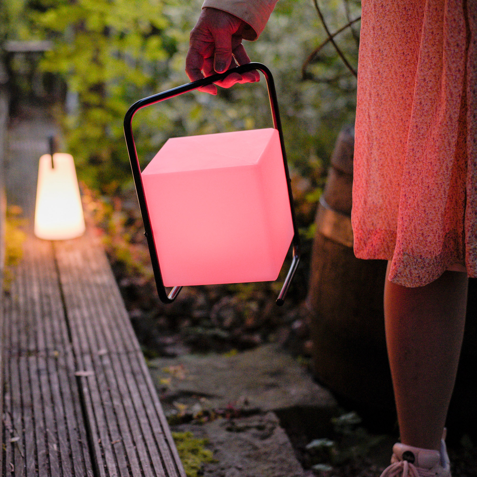 LED-Dekorationslampe Keno mit Akku, Fernbedienung