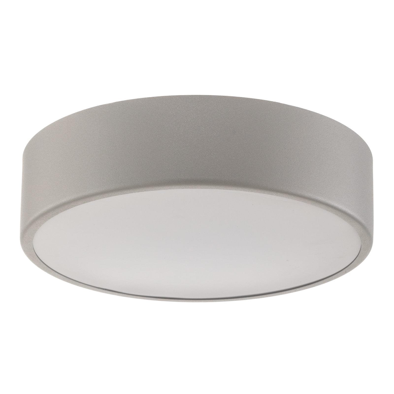 Cleo 300 ceiling light, IP54, Ø 30 cm grey