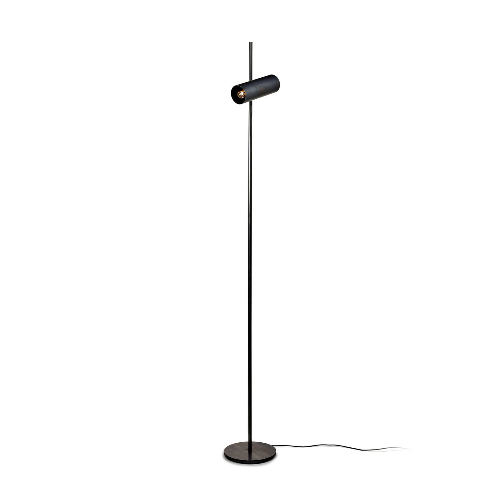 Nr 16 golvlampa, svart, st&aring;l, h&ouml;jd 230 cm, E27 &ndash; Serax N&deg;16 - Vardagsrum - Design - Metall - Med en ljusk&auml;lla