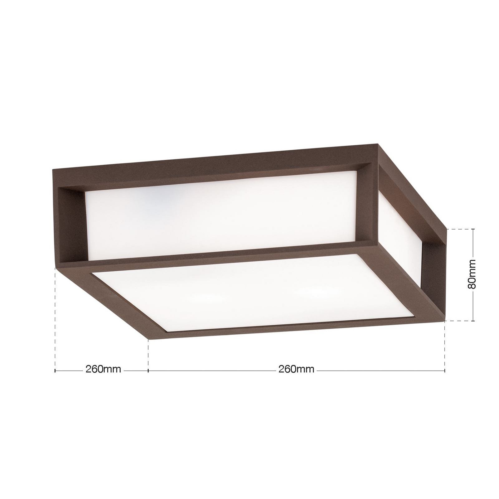 Lampada da esterno Henry, corten, alluminio pressofuso, E27, IP44