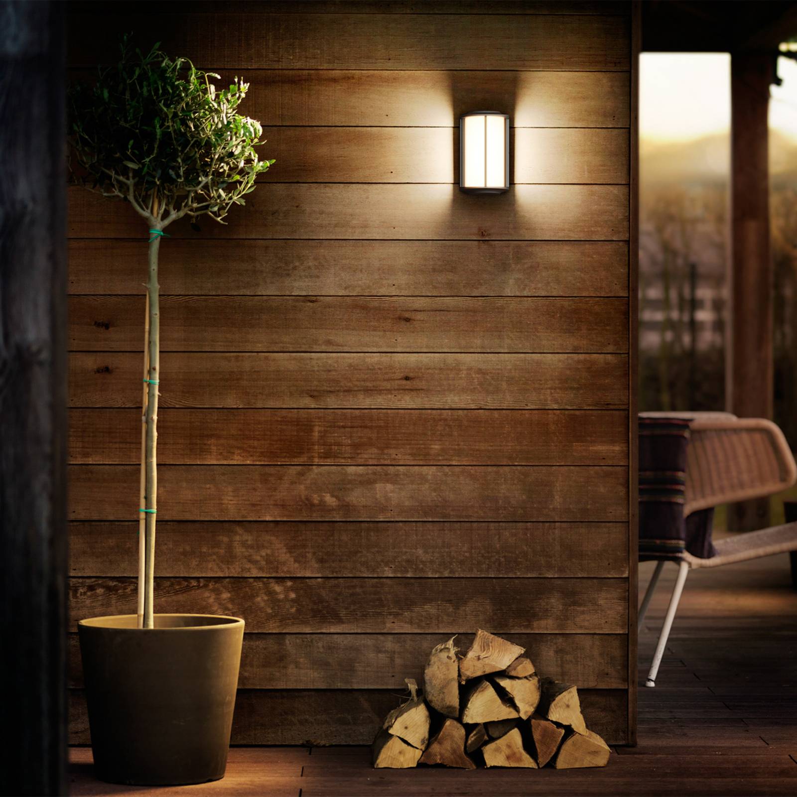 Philips Kinkiet zewnętrzny LED Reese UE, antracyt, aluminium, IP44
