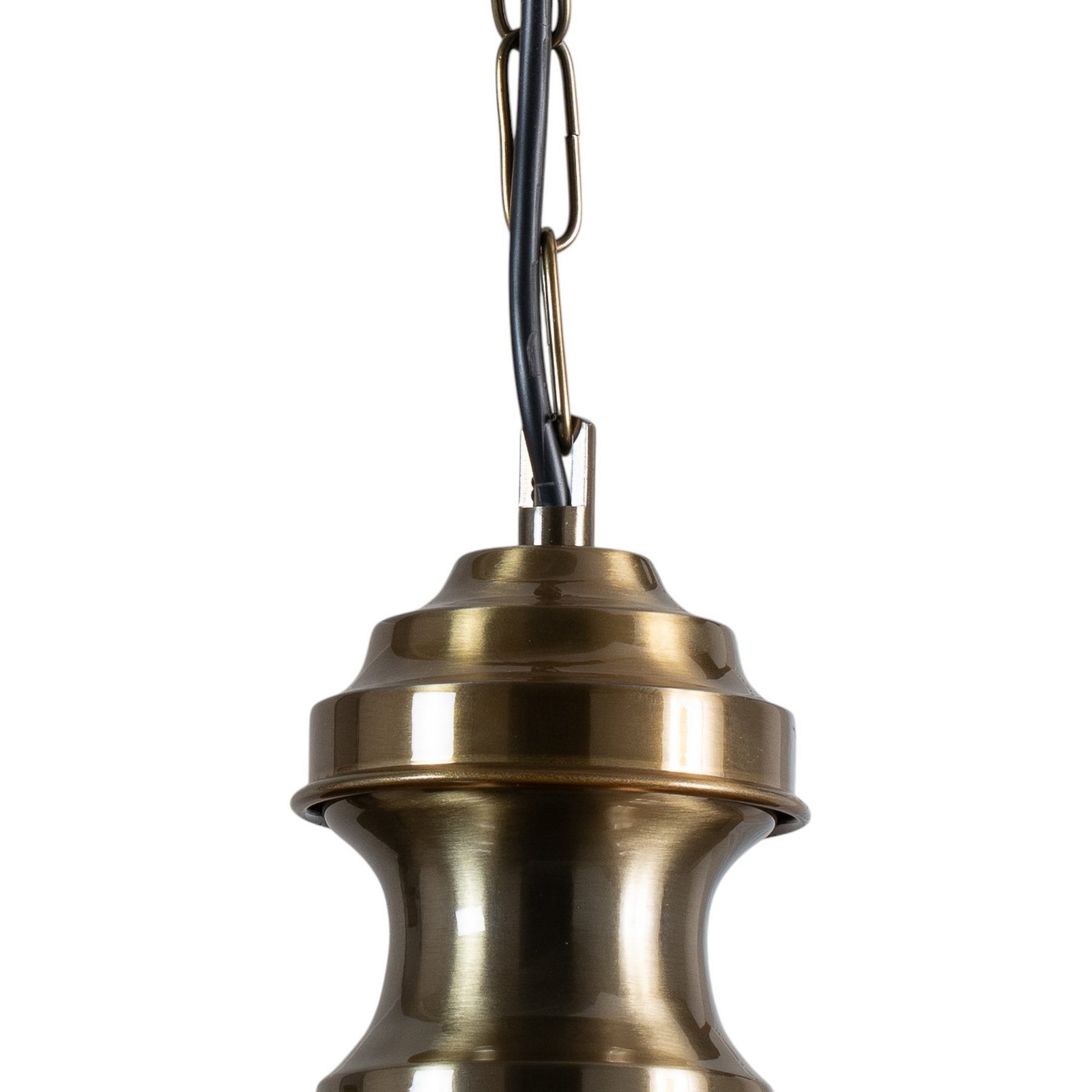 Hengelampe Sivani MR-637, gull antikk, metall, Ø 39 cm