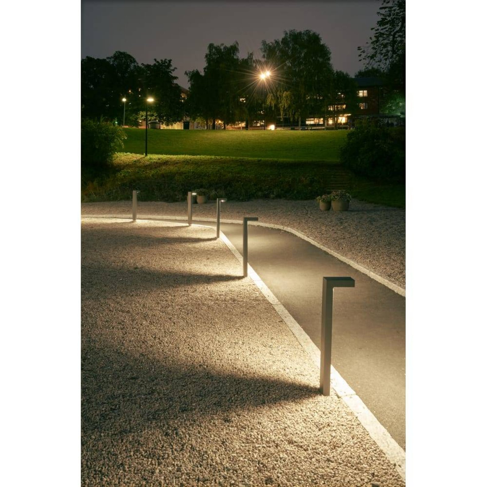 Asker LED Lampadare Exterior H85  w/ Ancoră Pentru Beton Aluminium - Norlys