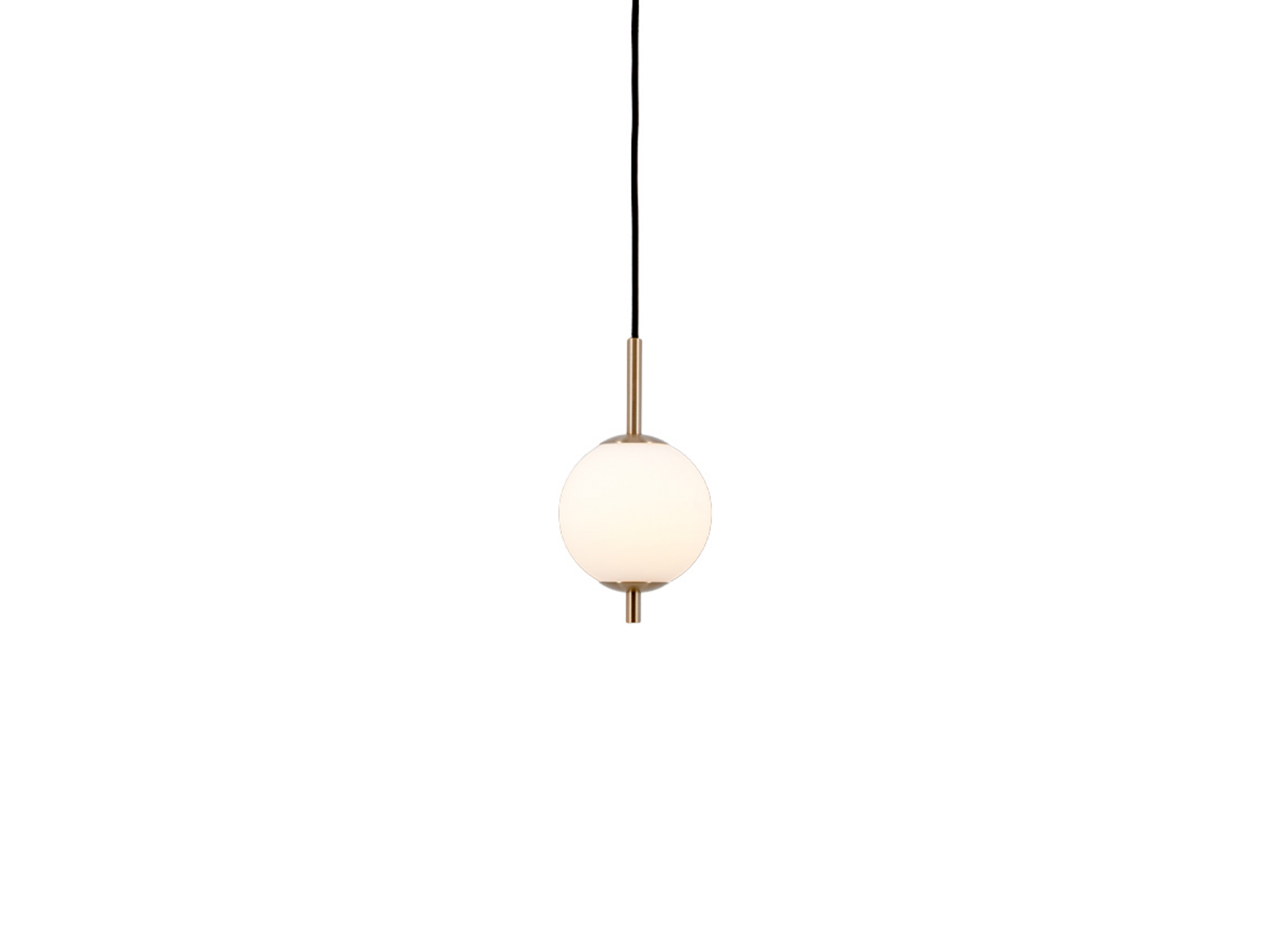 Audrey 1 Suspension Plated Brass/White Opal - UMAGE