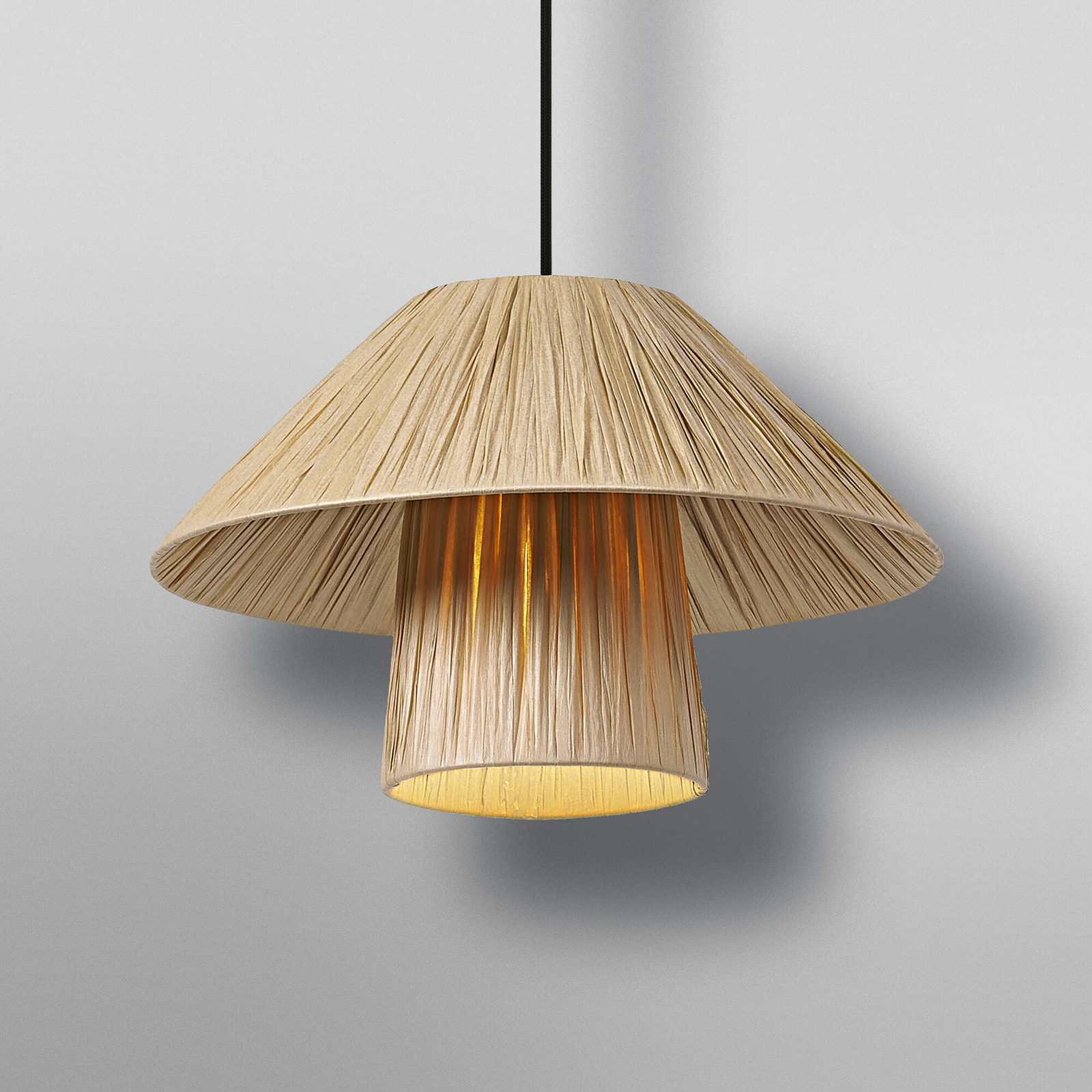 OSRAM viseča svetilka Decor Bamboo Paper Hut Ø 40 cm, bambus, E27